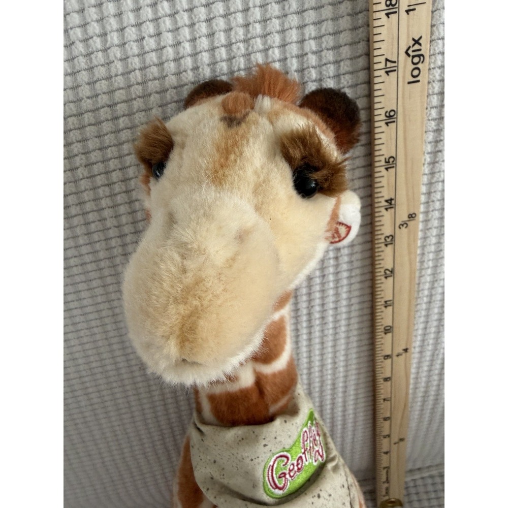 Vintage 2000 Geoffrey Giraffe Toys R Us Plush Talking Spanish Audio Works 18" - Picture 4 of 9